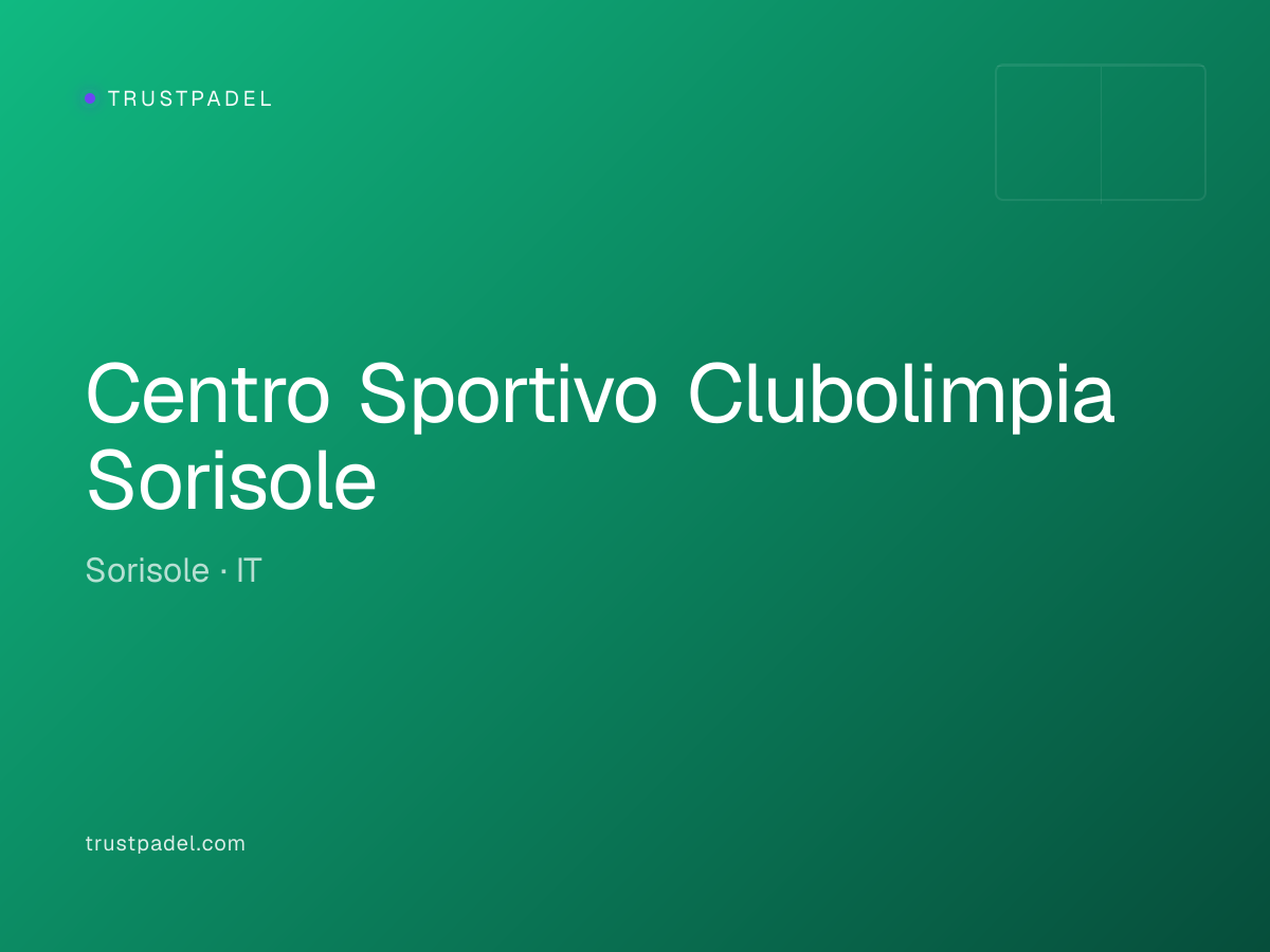 Centro Sportivo Clubolimpia Sorisole padel club