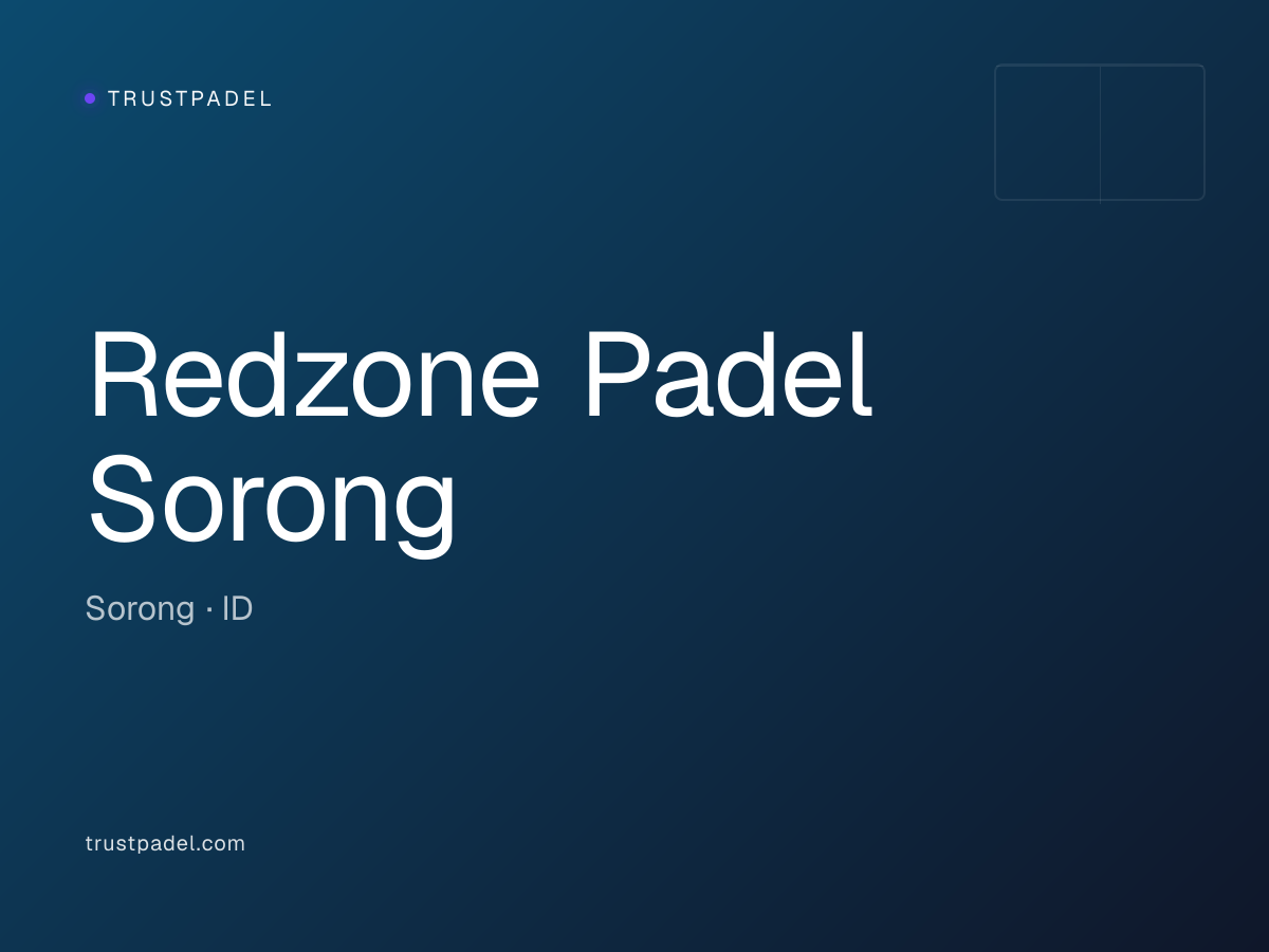 Redzone Padel Sorong padel club