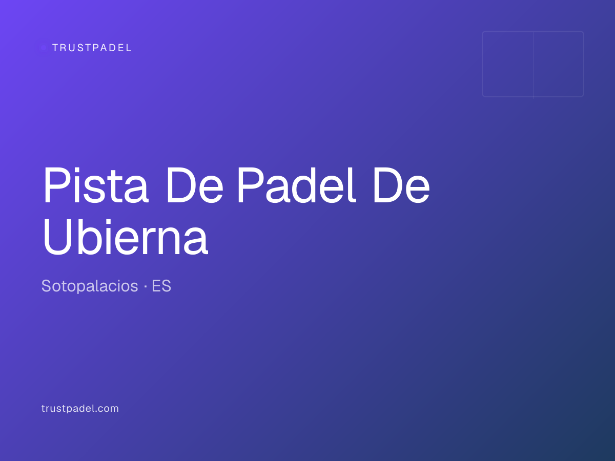 Pista De Padel De Ubierna padel club