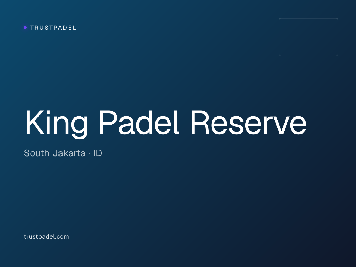 King Padel Reserve padel club