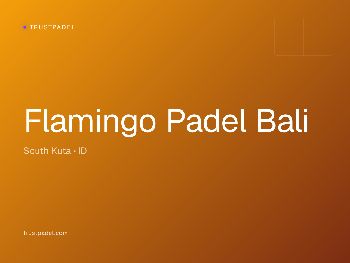Flamingo Padel Bali padel club