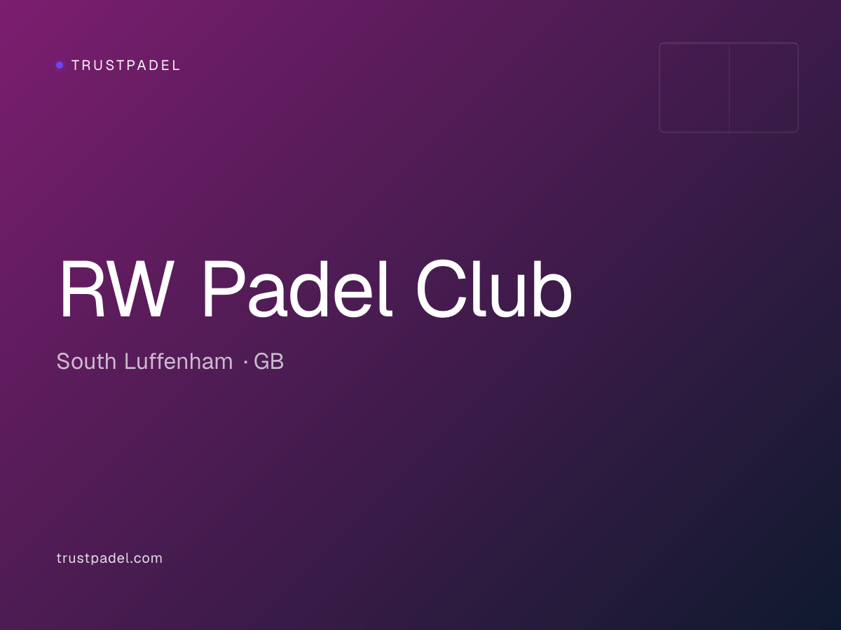 RW Padel Club padel club