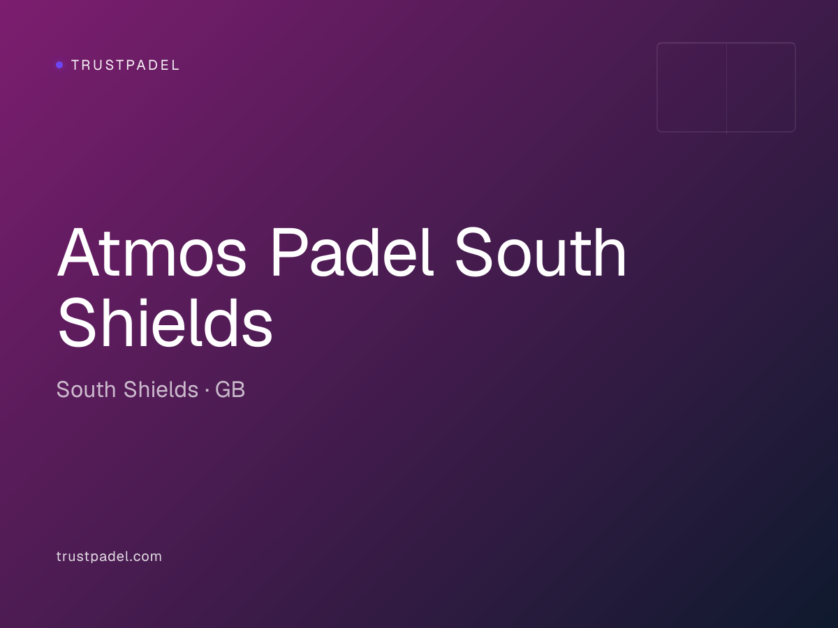 Atmos Padel South Shields padel club