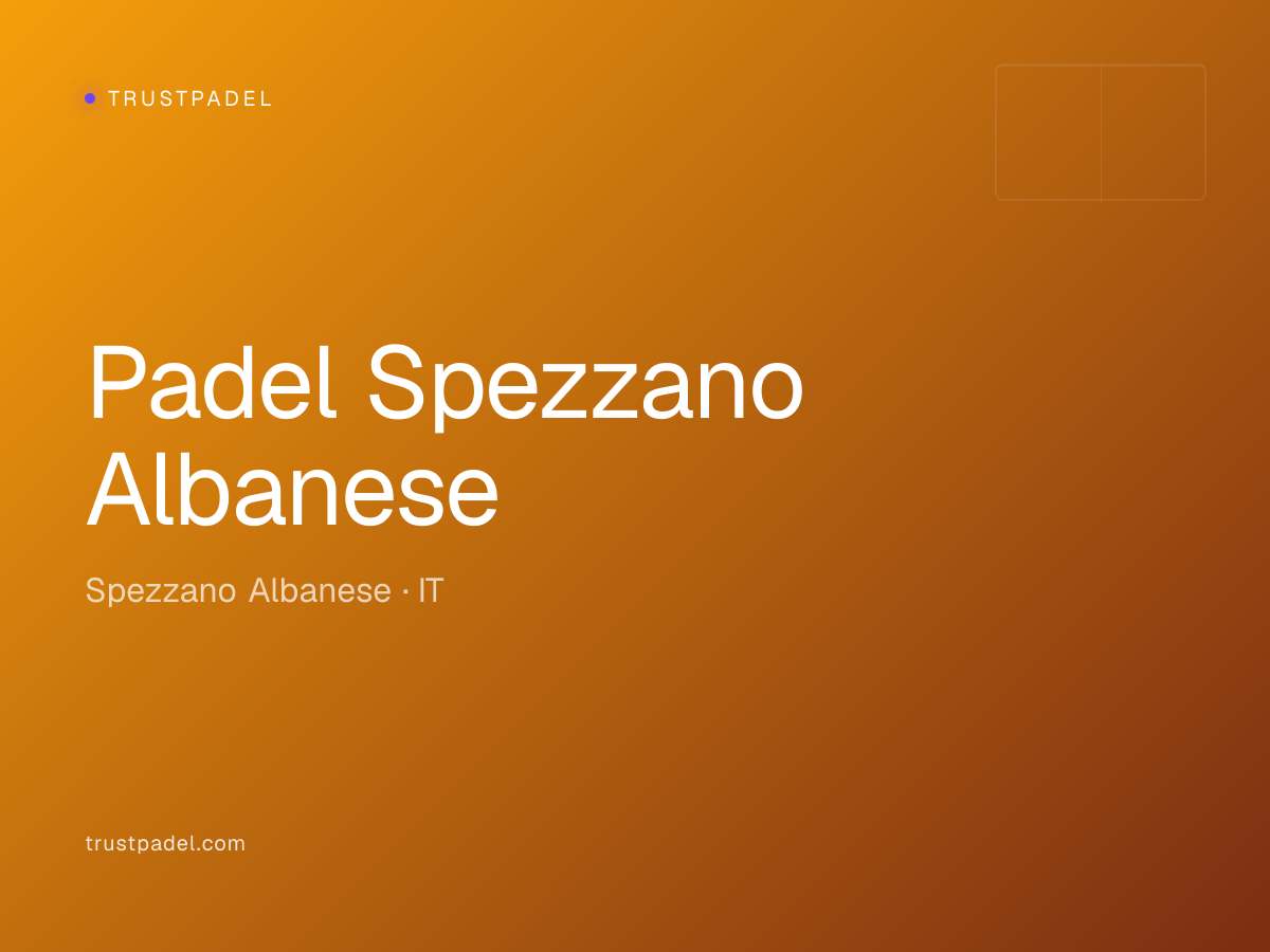 Padel Spezzano Albanese padel club