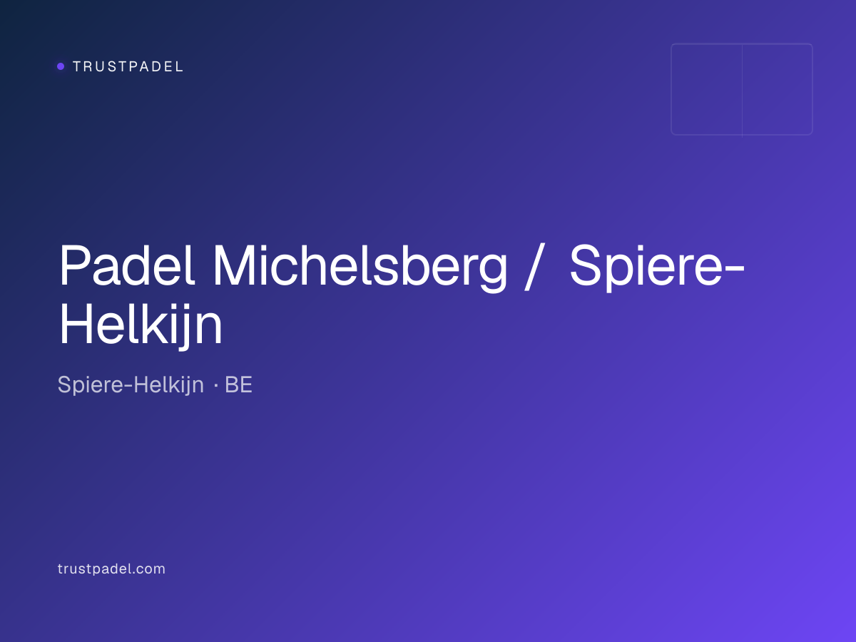 Padel Michelsberg / Spiere-Helkijn padel club