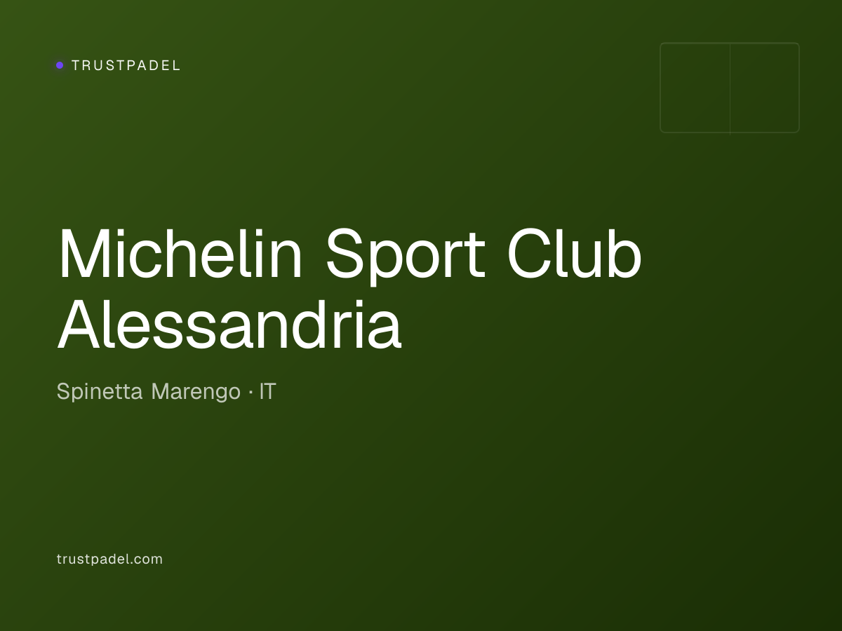 Michelin Sport Club Alessandria padel club