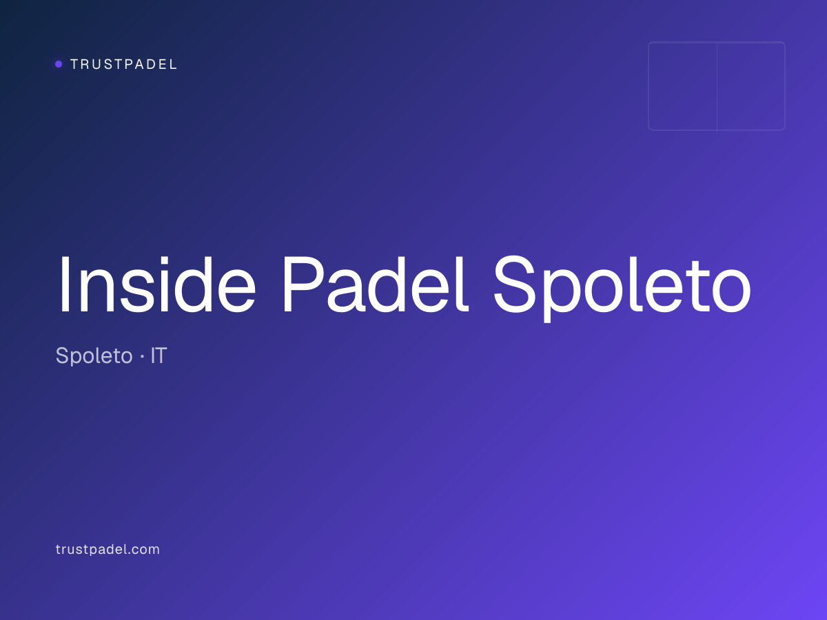 Inside Padel Spoleto padel club