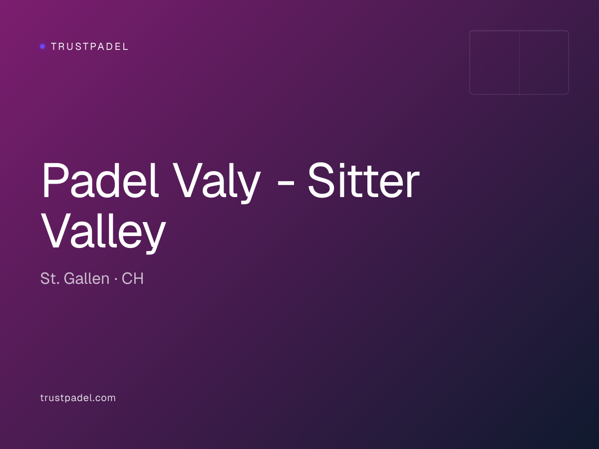 Padel Valy - Sitter Valley padel club