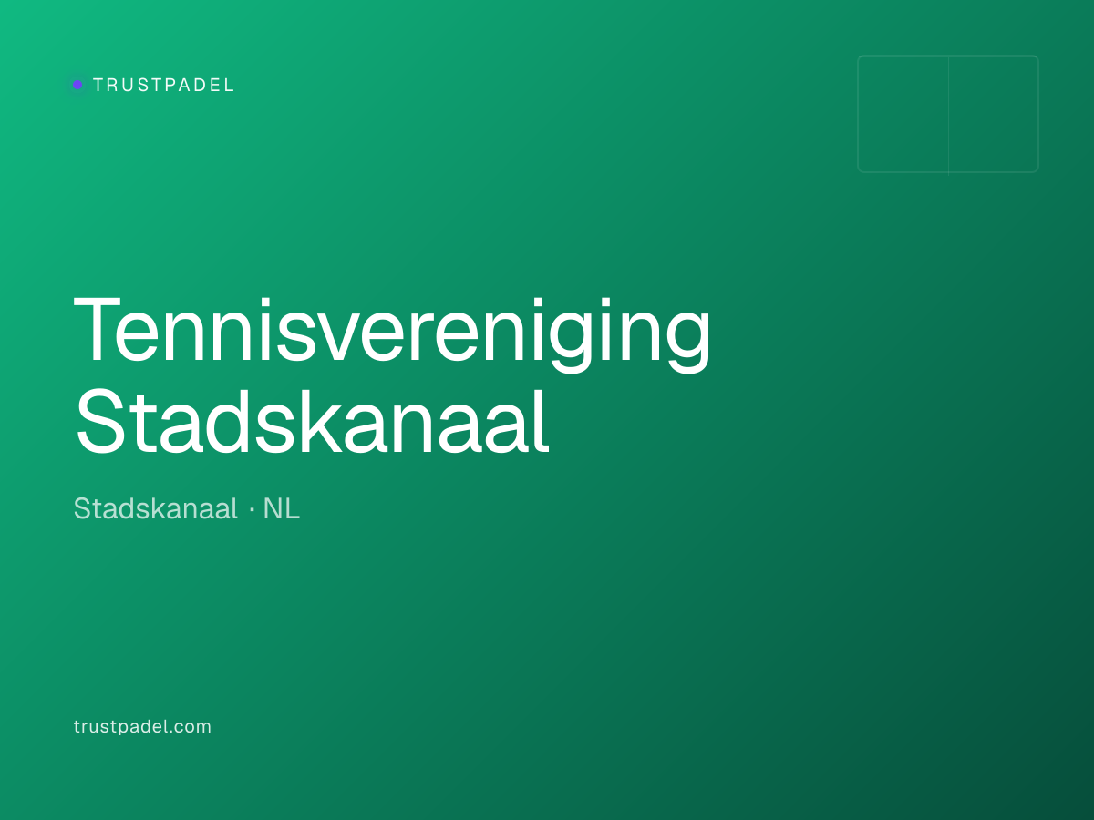 Tennisvereniging Stadskanaal padel club