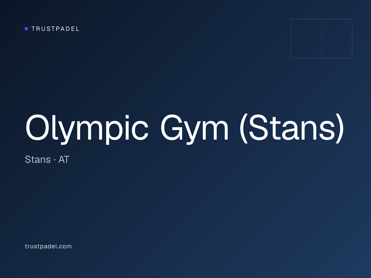 Olympic Gym (Stans) padel club