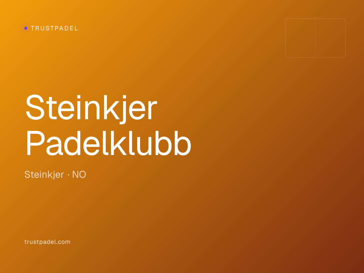 Steinkjer Padelklubb padel club