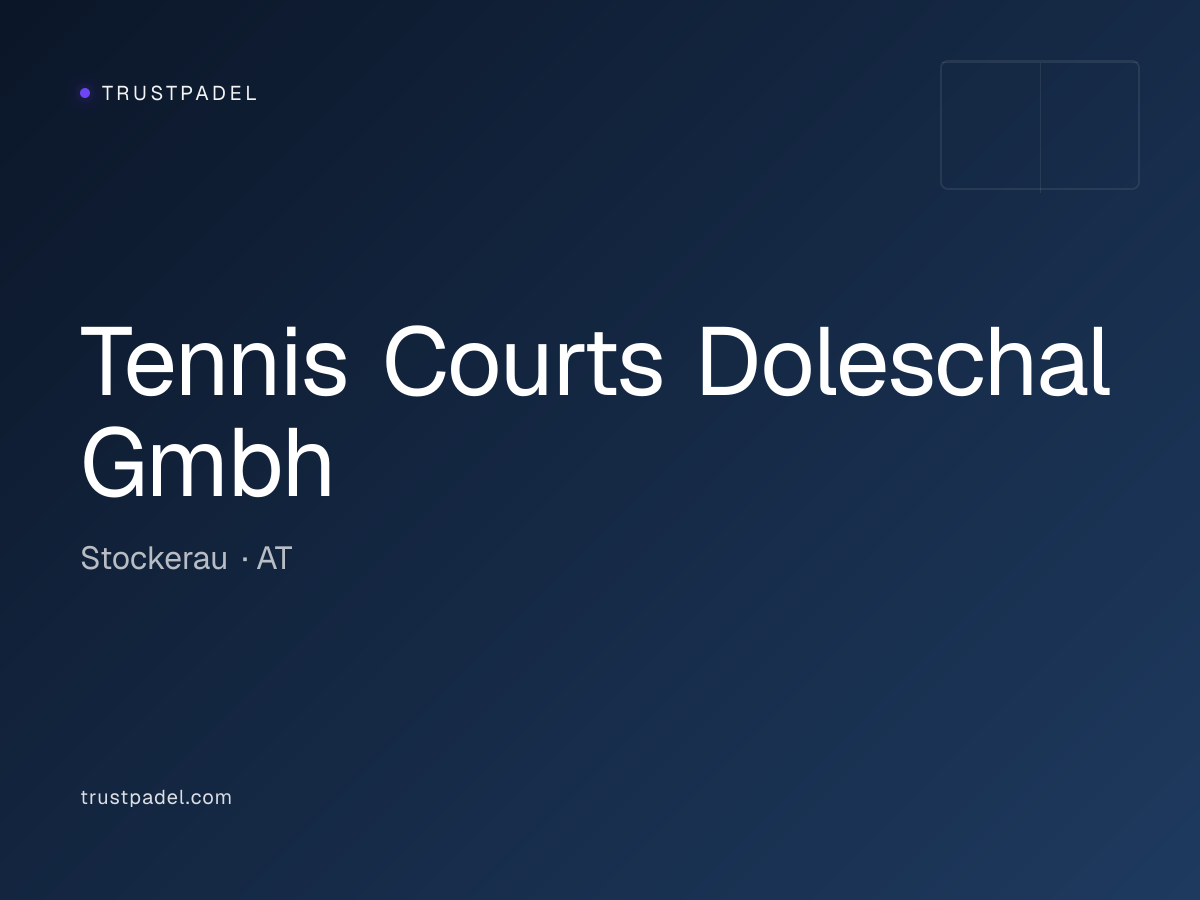 Tennis Courts Doleschal Gmbh padel club