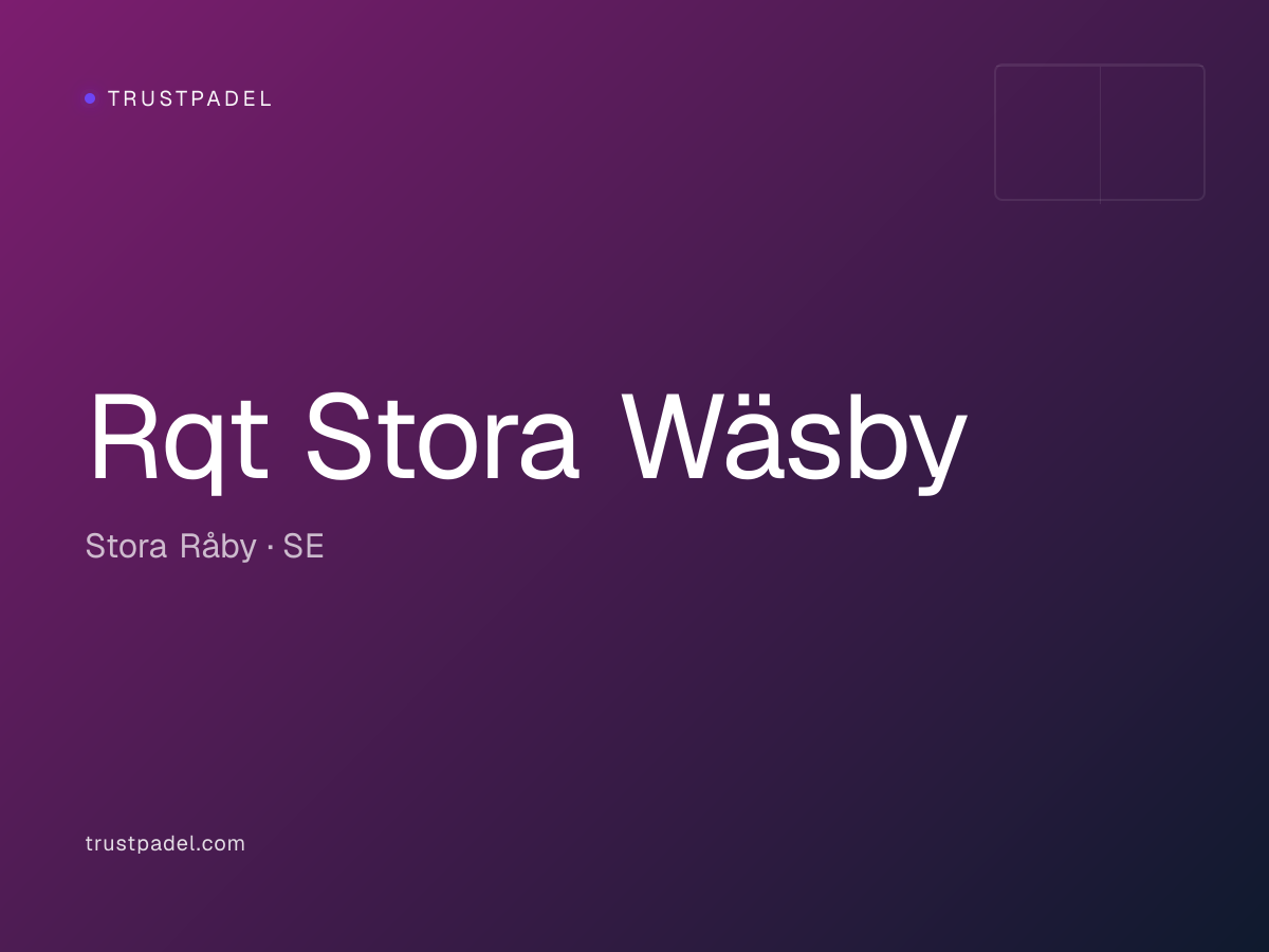 Rqt Stora Wäsby padel club