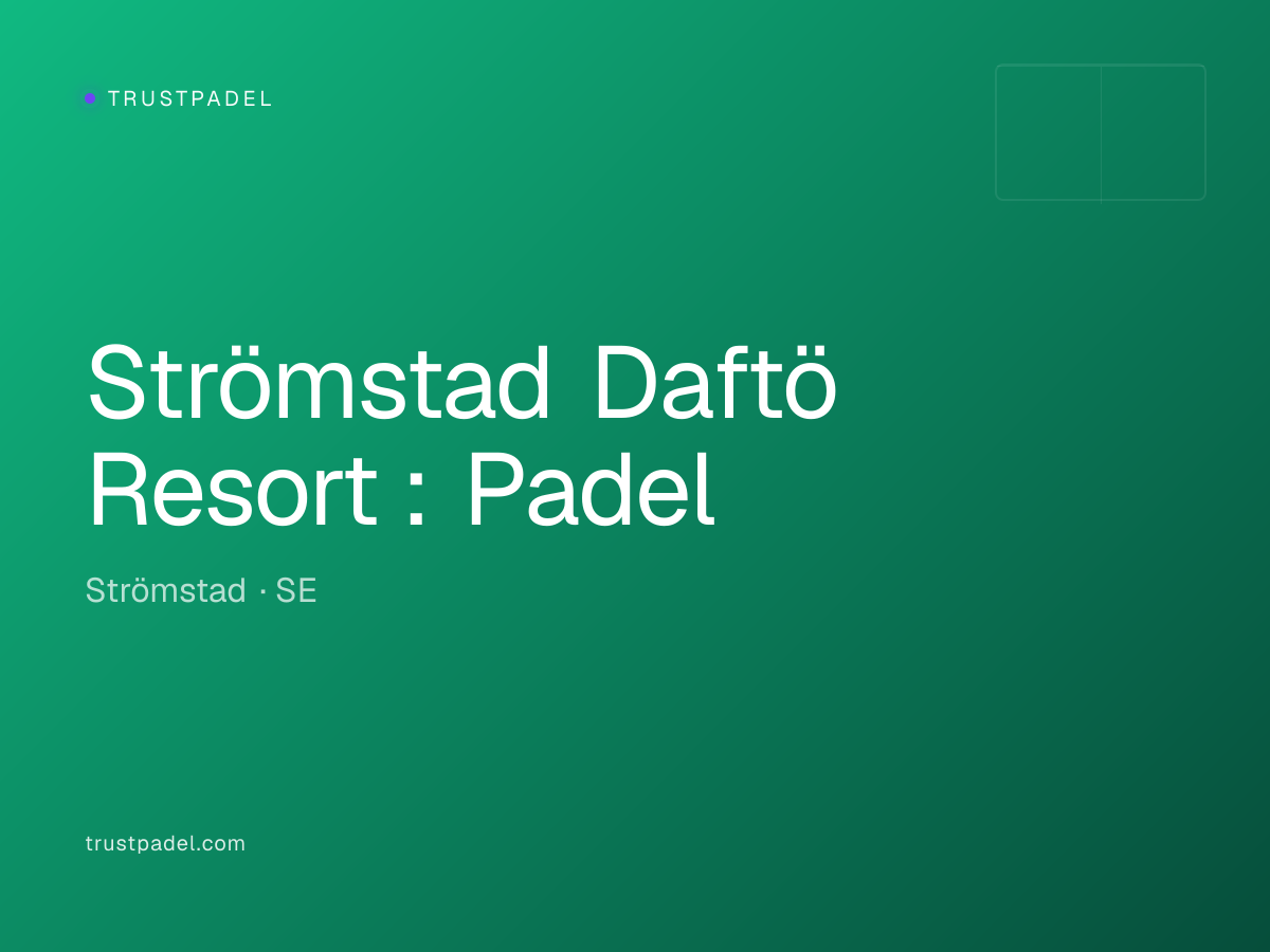 Strömstad Daftö Resort : Padel padel club