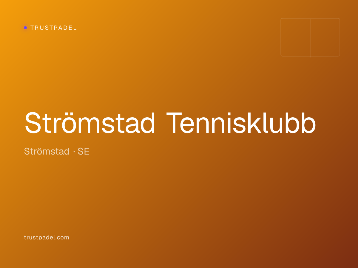 Strömstad Tennisklubb padel club