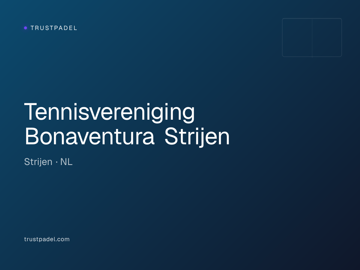 Tennisvereniging Bonaventura Strijen padel club