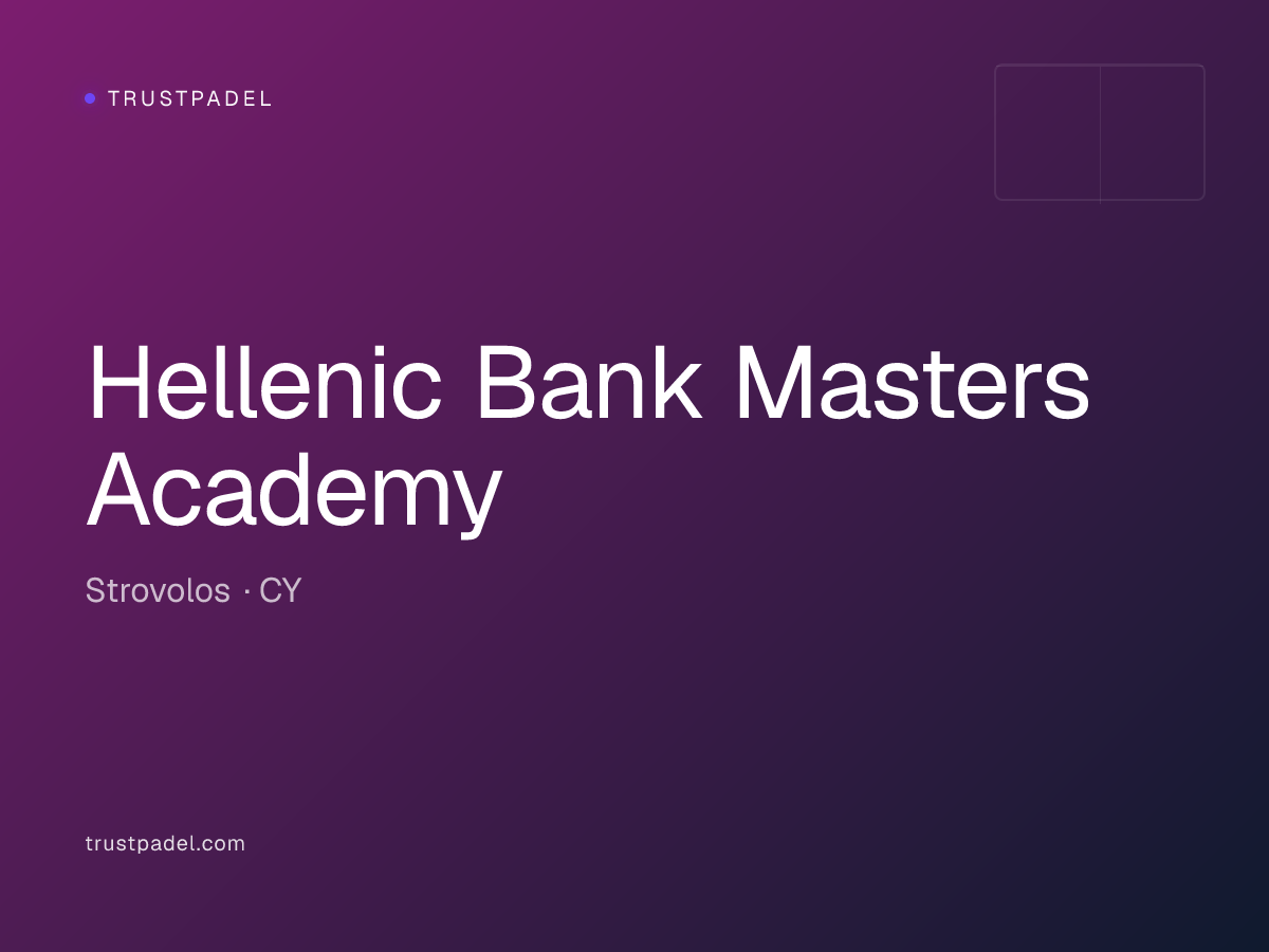 Hellenic Bank Masters Academy padel club