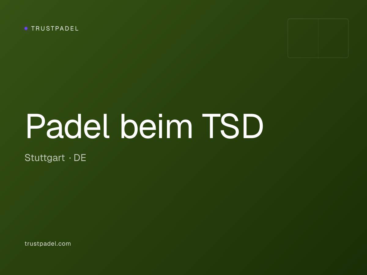 Padel beim TSD padel club