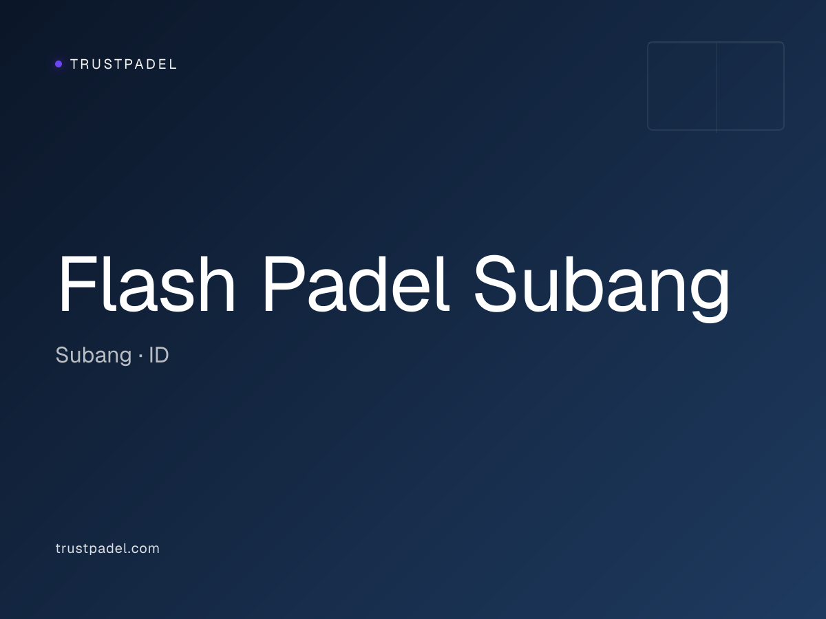 Flash Padel Subang padel club