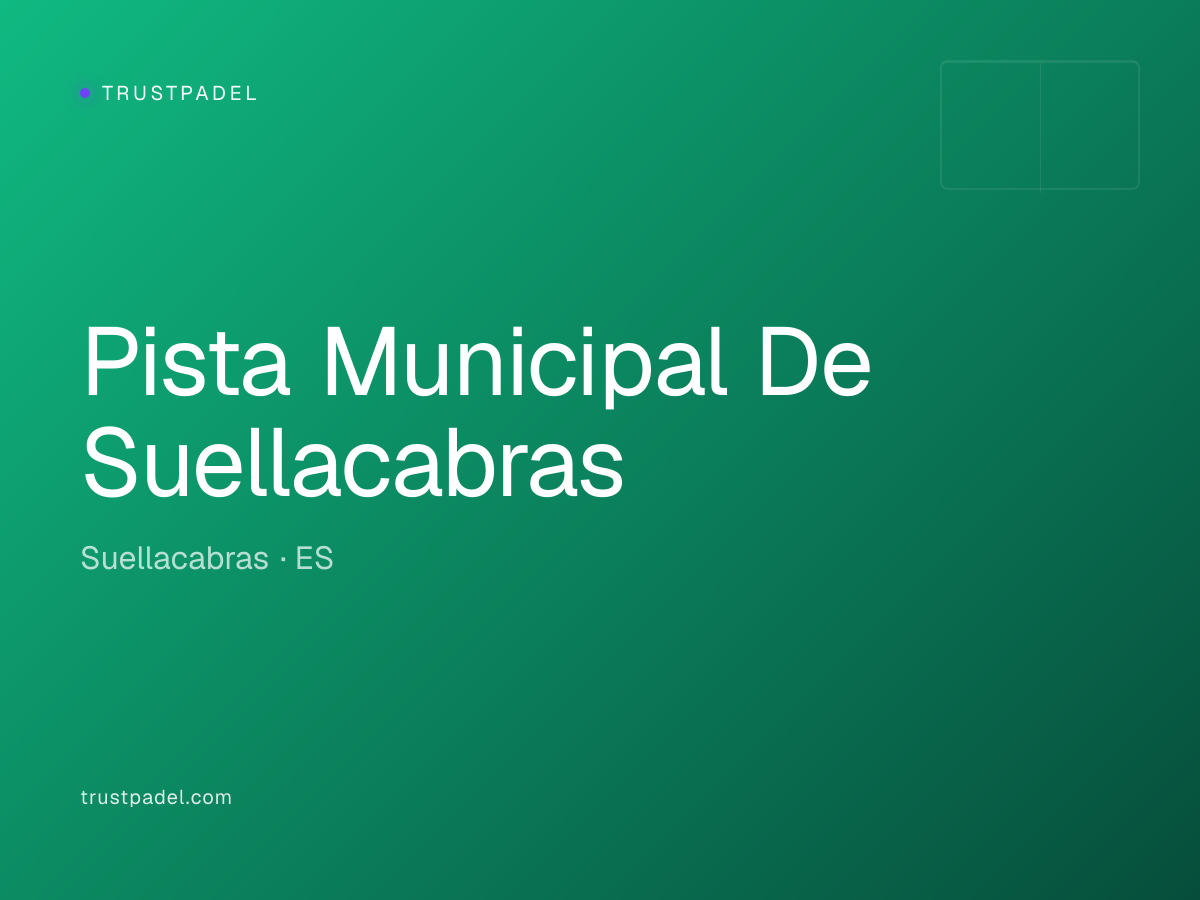 Pista Municipal De Suellacabras padel club