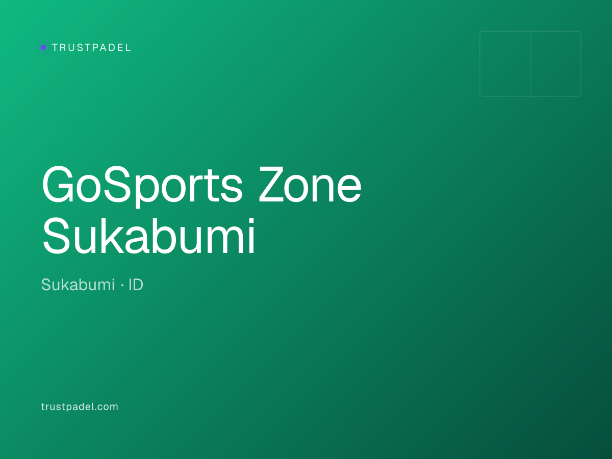 GoSports Zone Sukabumi padel club