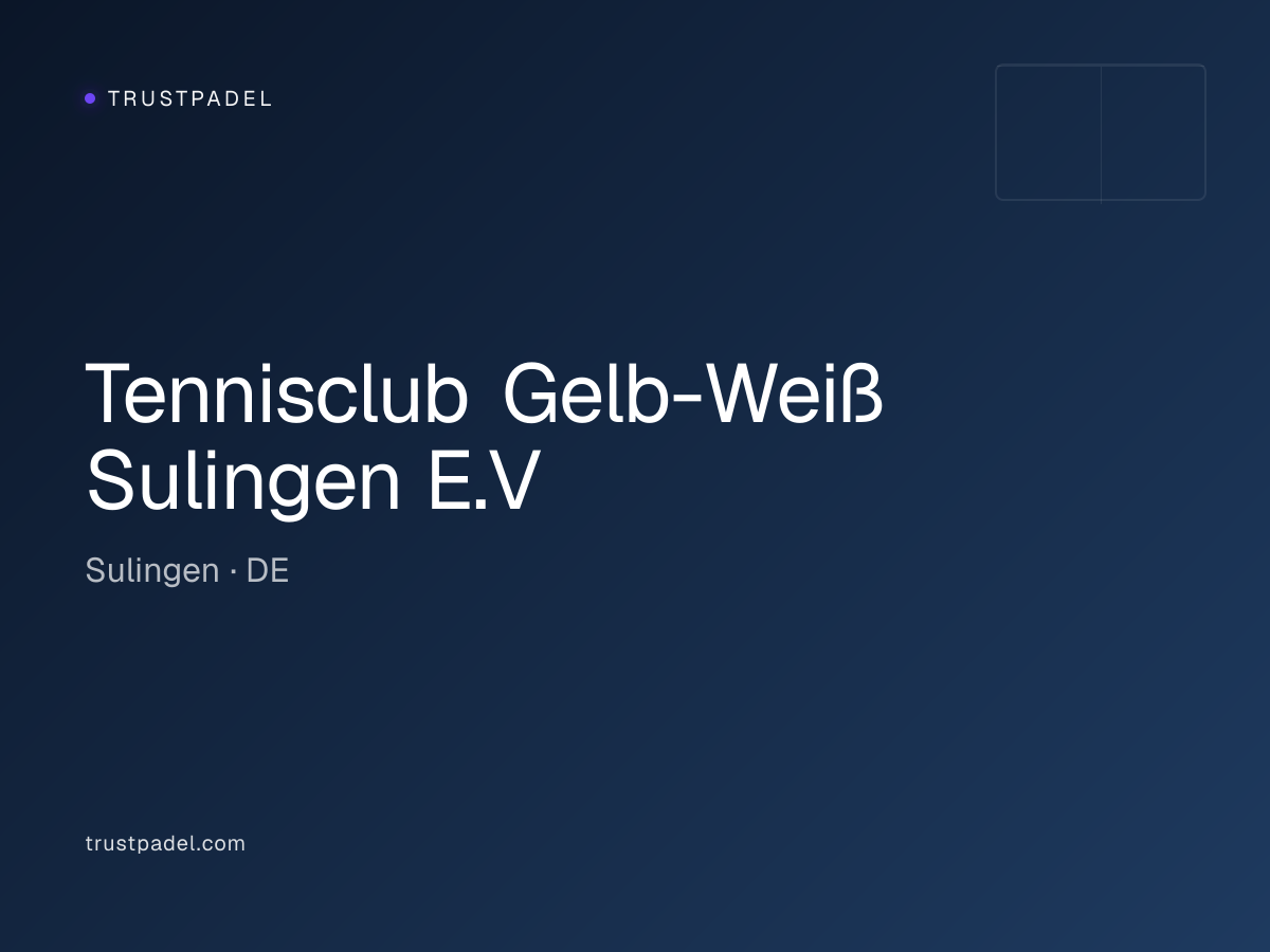 Tennisclub Gelb-Weiß Sulingen E.V padel club