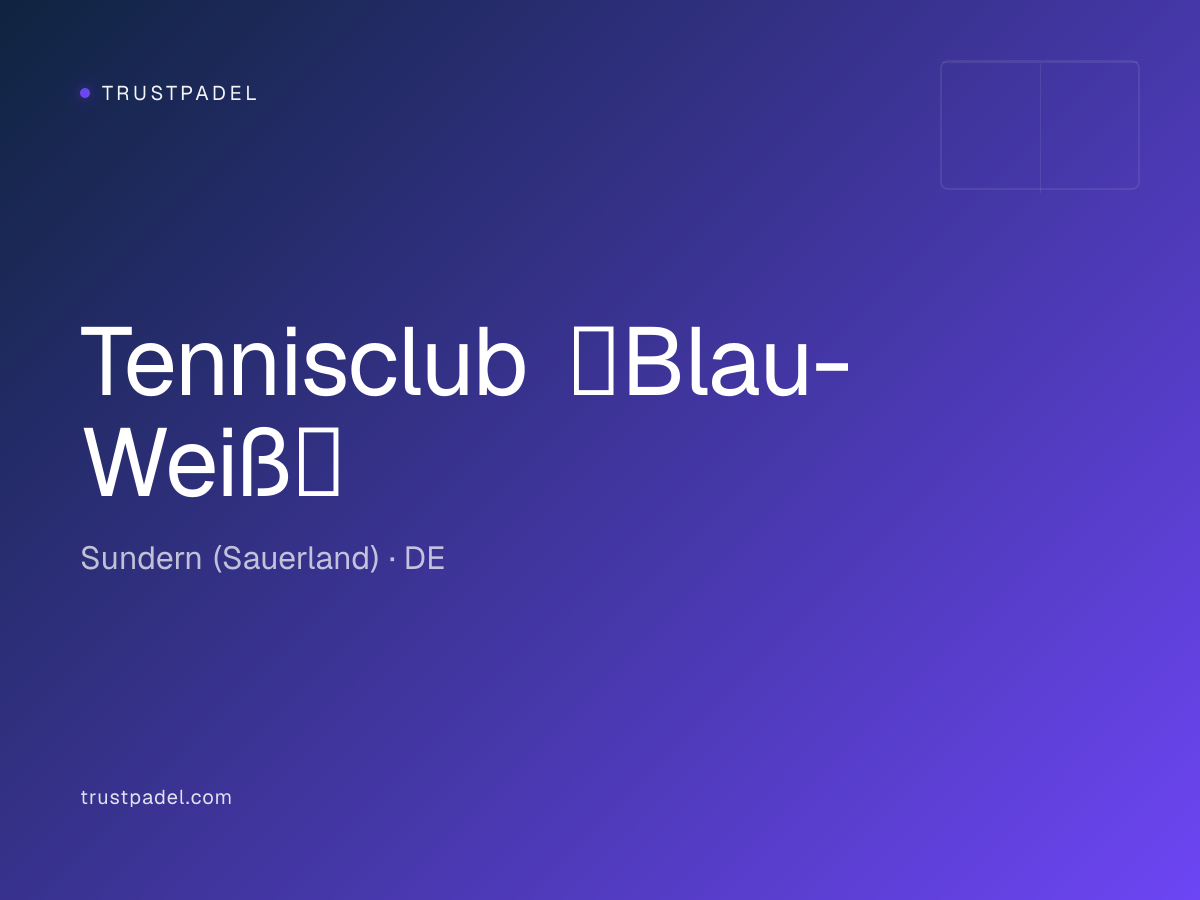 Tennisclub Blau-Weiß padel club