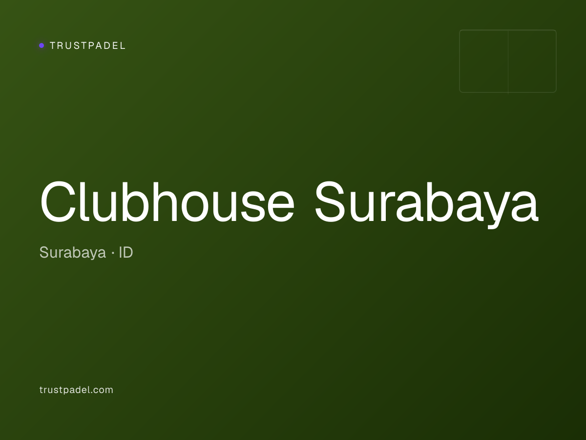 Clubhouse Surabaya padel club