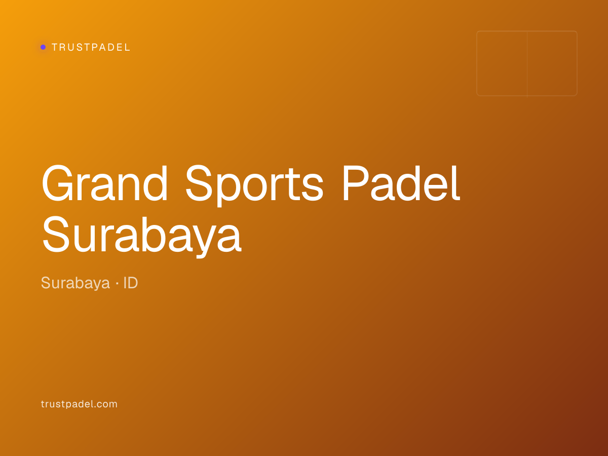 Grand Sports Padel Surabaya padel club