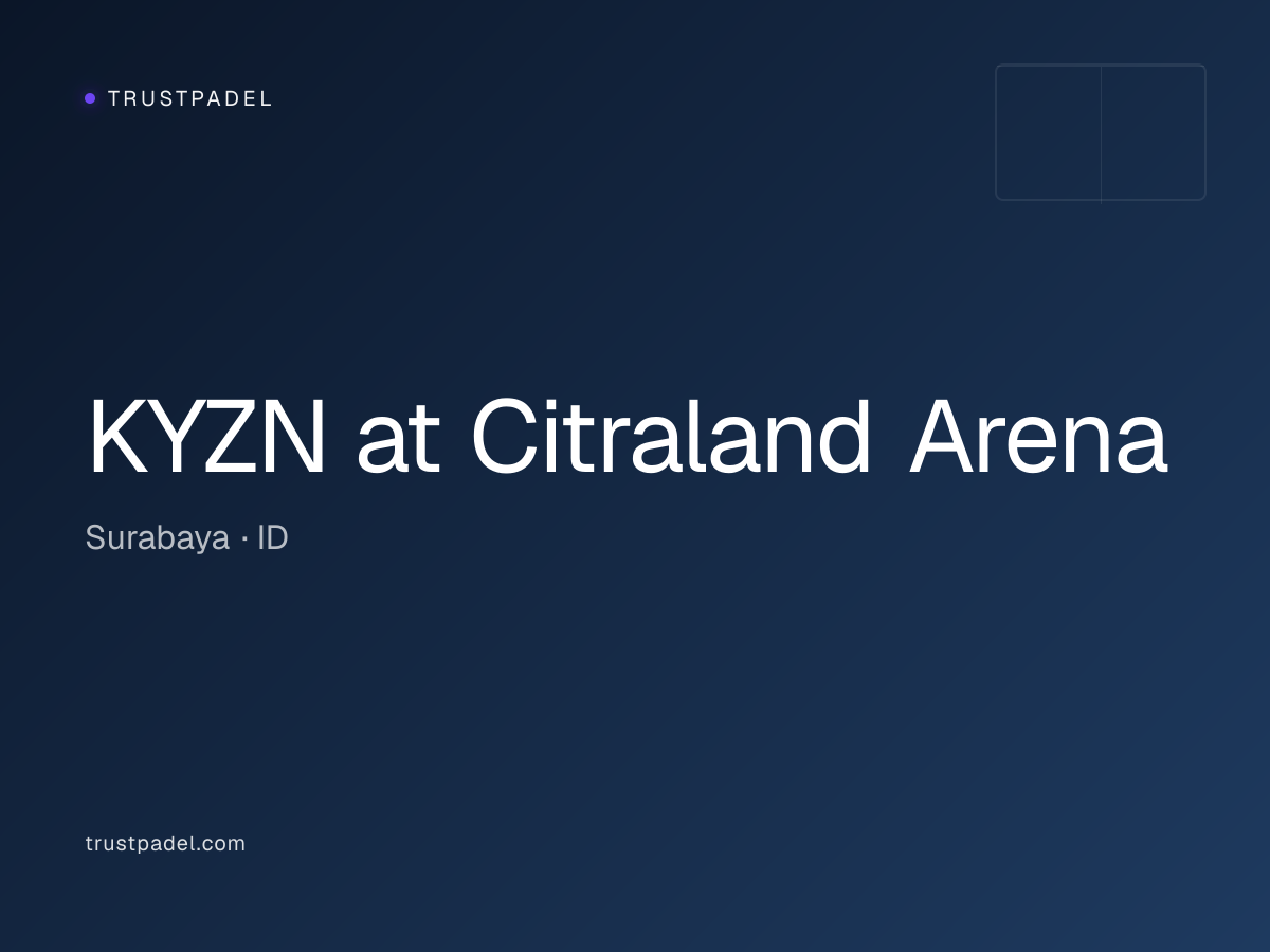 KYZN at Citraland Arena padel club