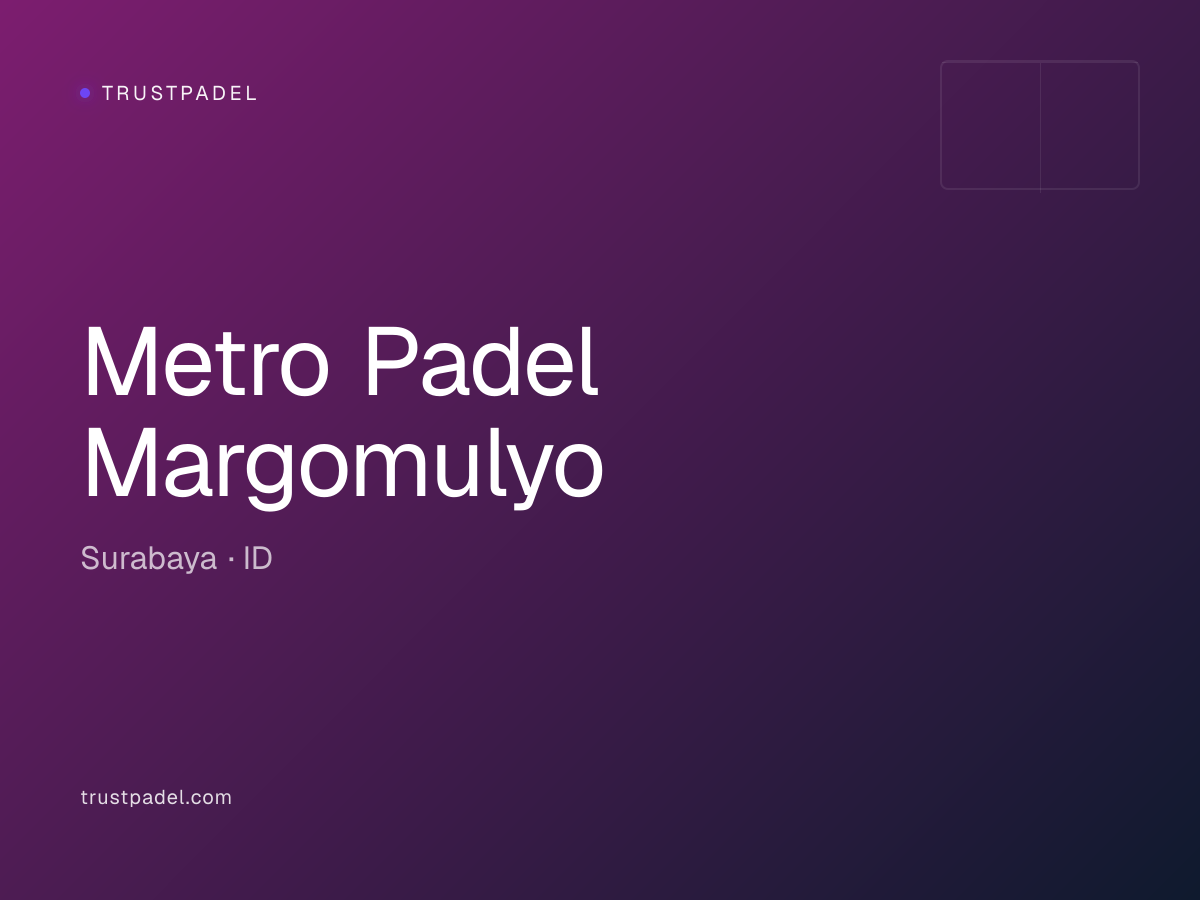 Metro Padel Margomulyo padel club