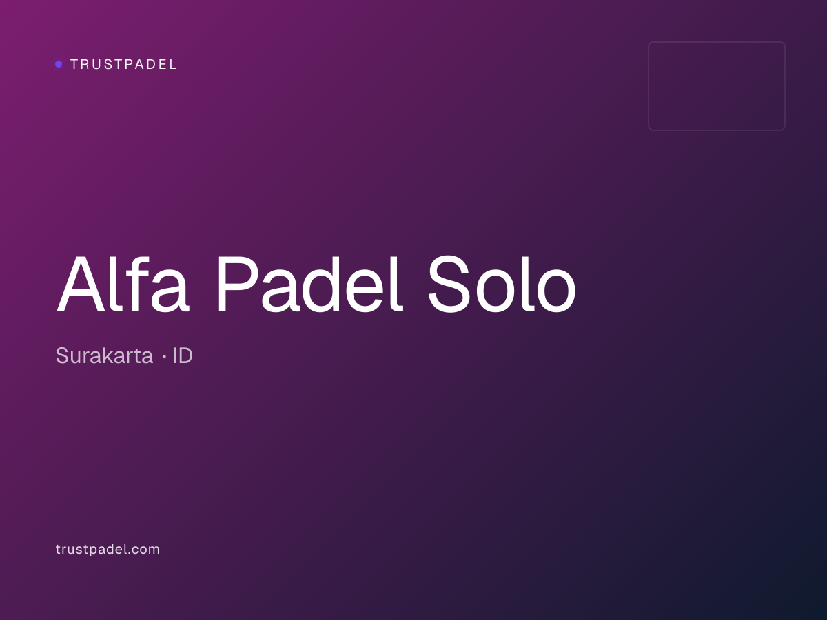 Alfa Padel Solo padel club