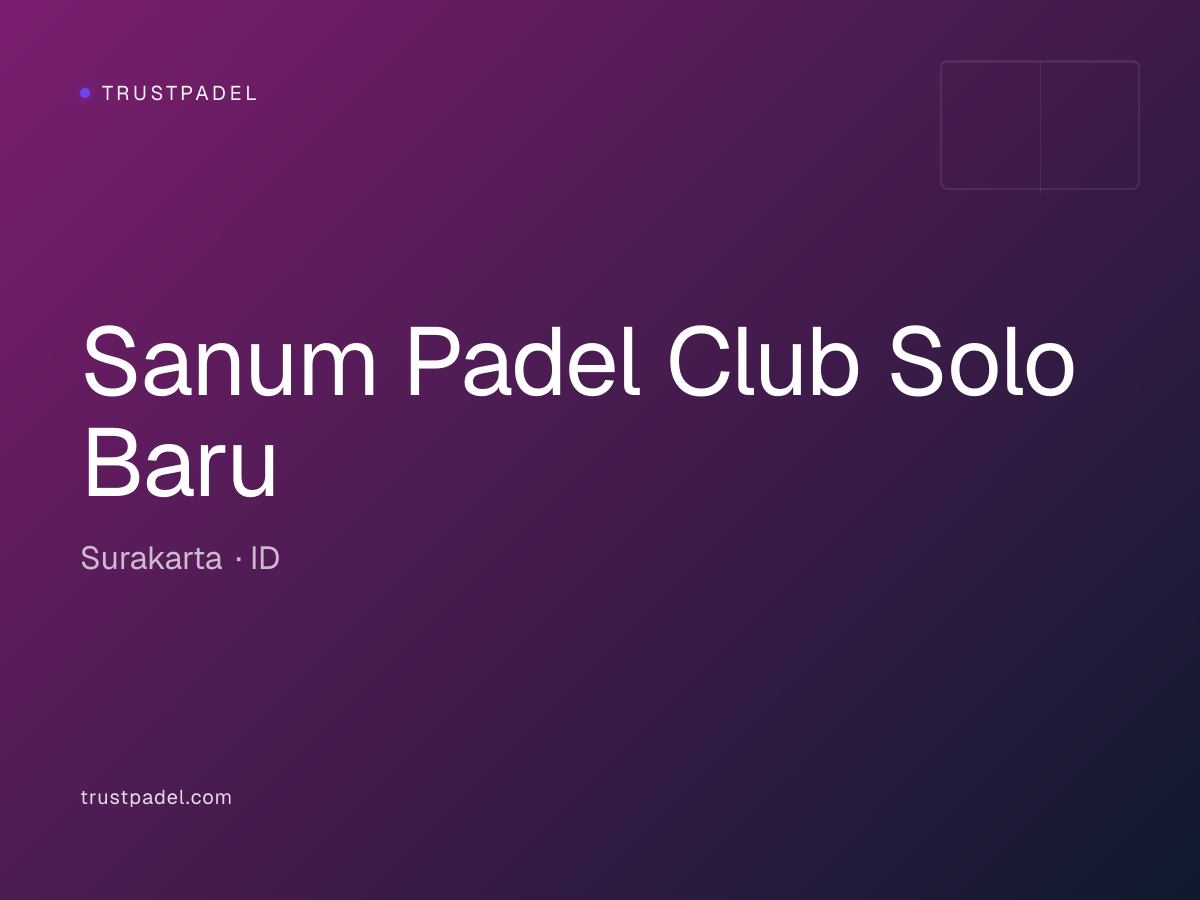 Sanum Padel Club Solo Baru padel club