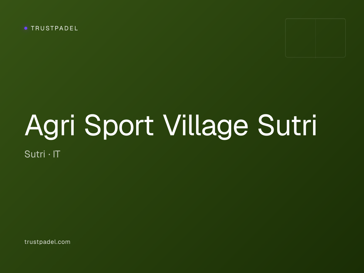 Agri Sport Village Sutri padel club
