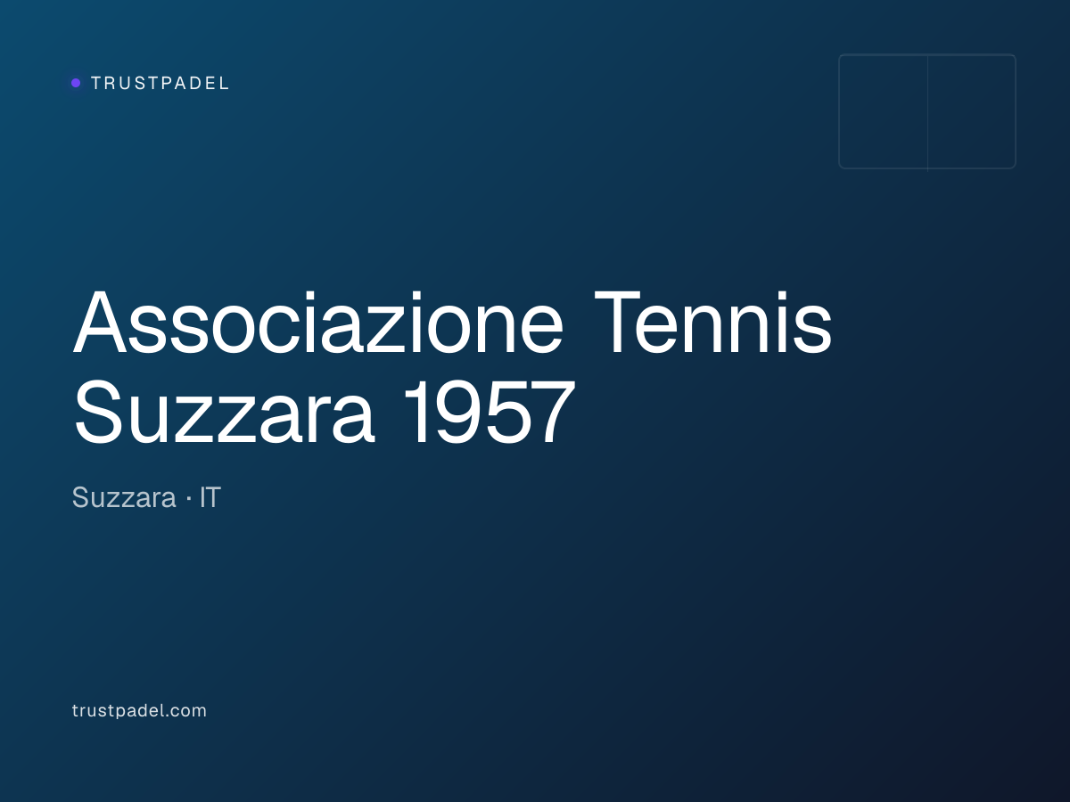 Associazione Tennis Suzzara 1957 padel club