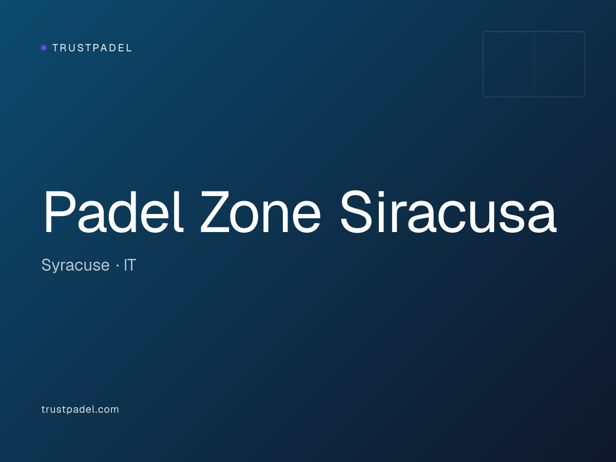 Padel Zone Siracusa padel club