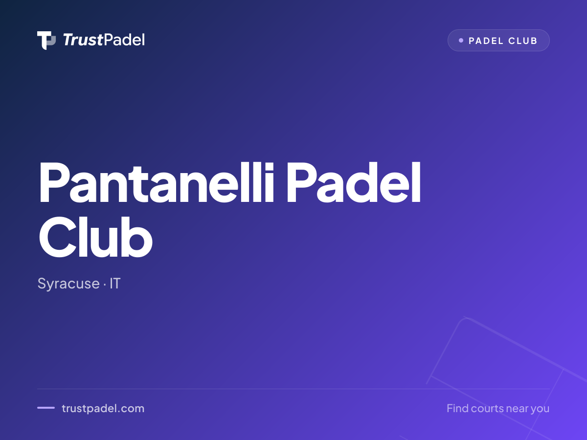 Pantanelli Padel Club padel club