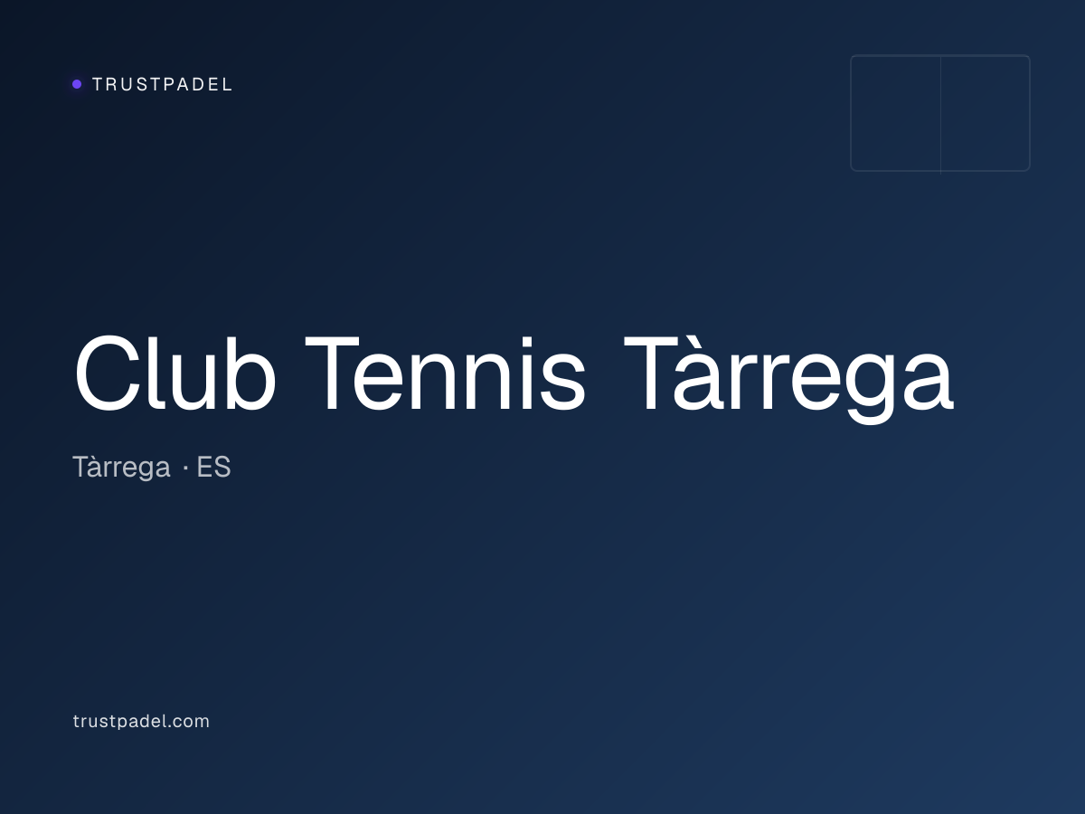 Club Tennis Tàrrega padel club