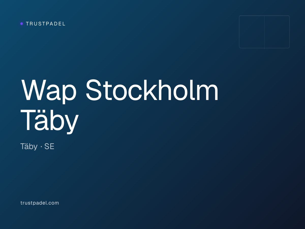 Wap Stockholm Täby padel club