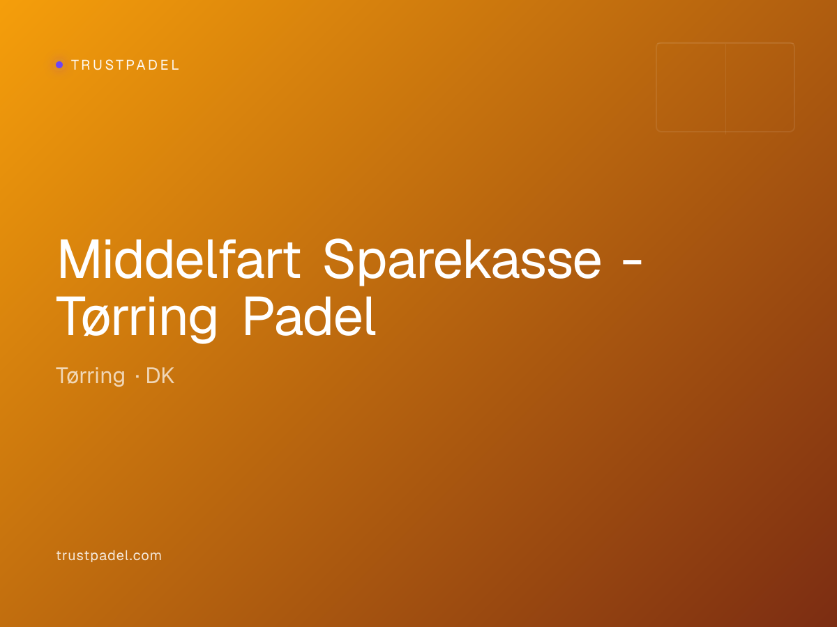 Middelfart Sparekasse - Tørring Padel padel club