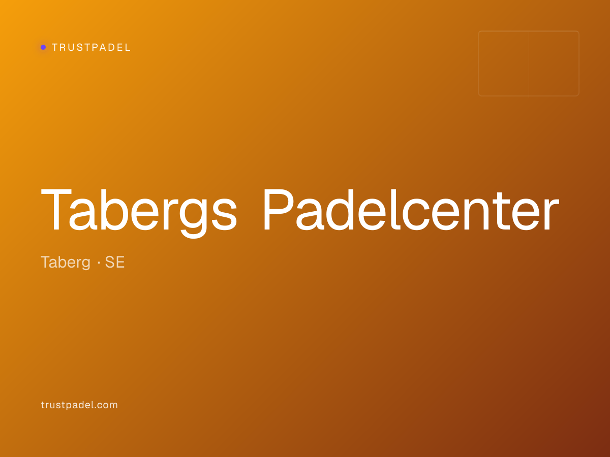 Tabergs Padelcenter padel club