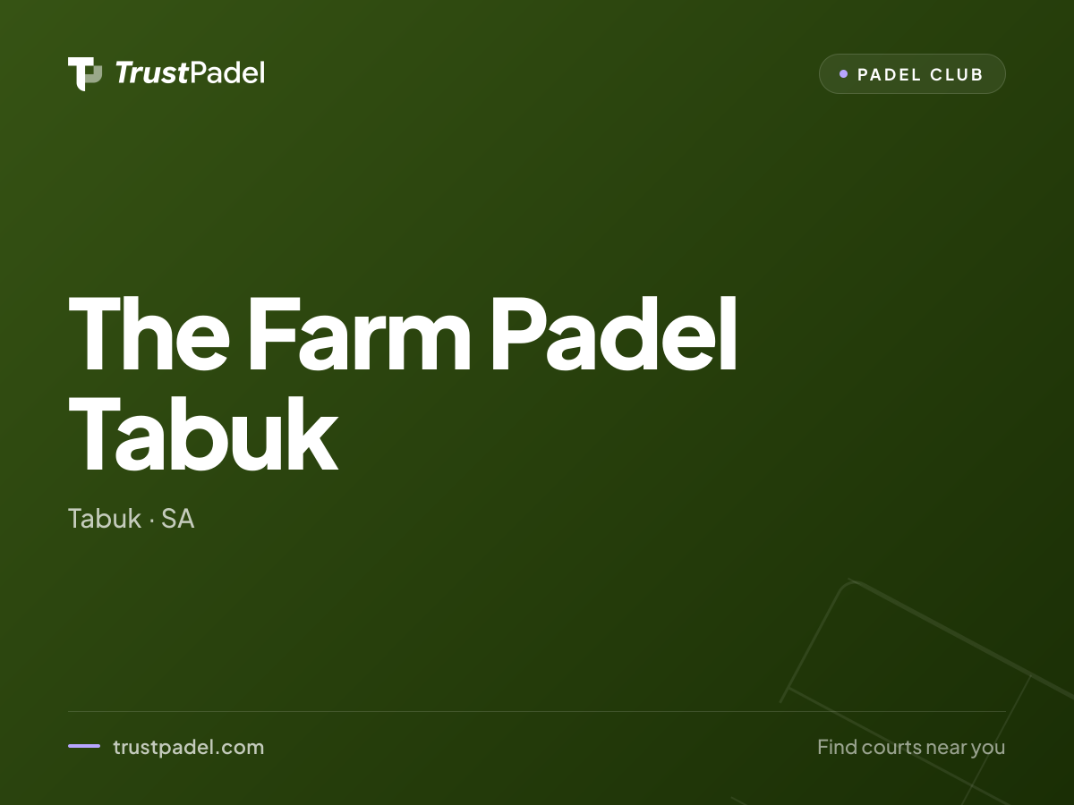 The Farm Padel Tabuk padel club