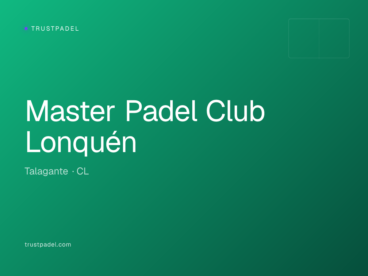 Master Padel Club Lonquén padel club
