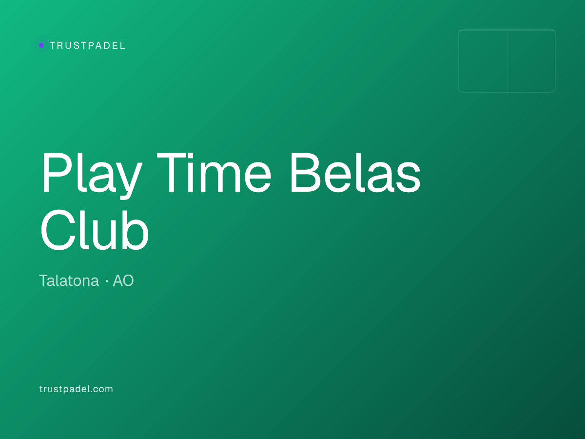 Play Time Belas Club padel club