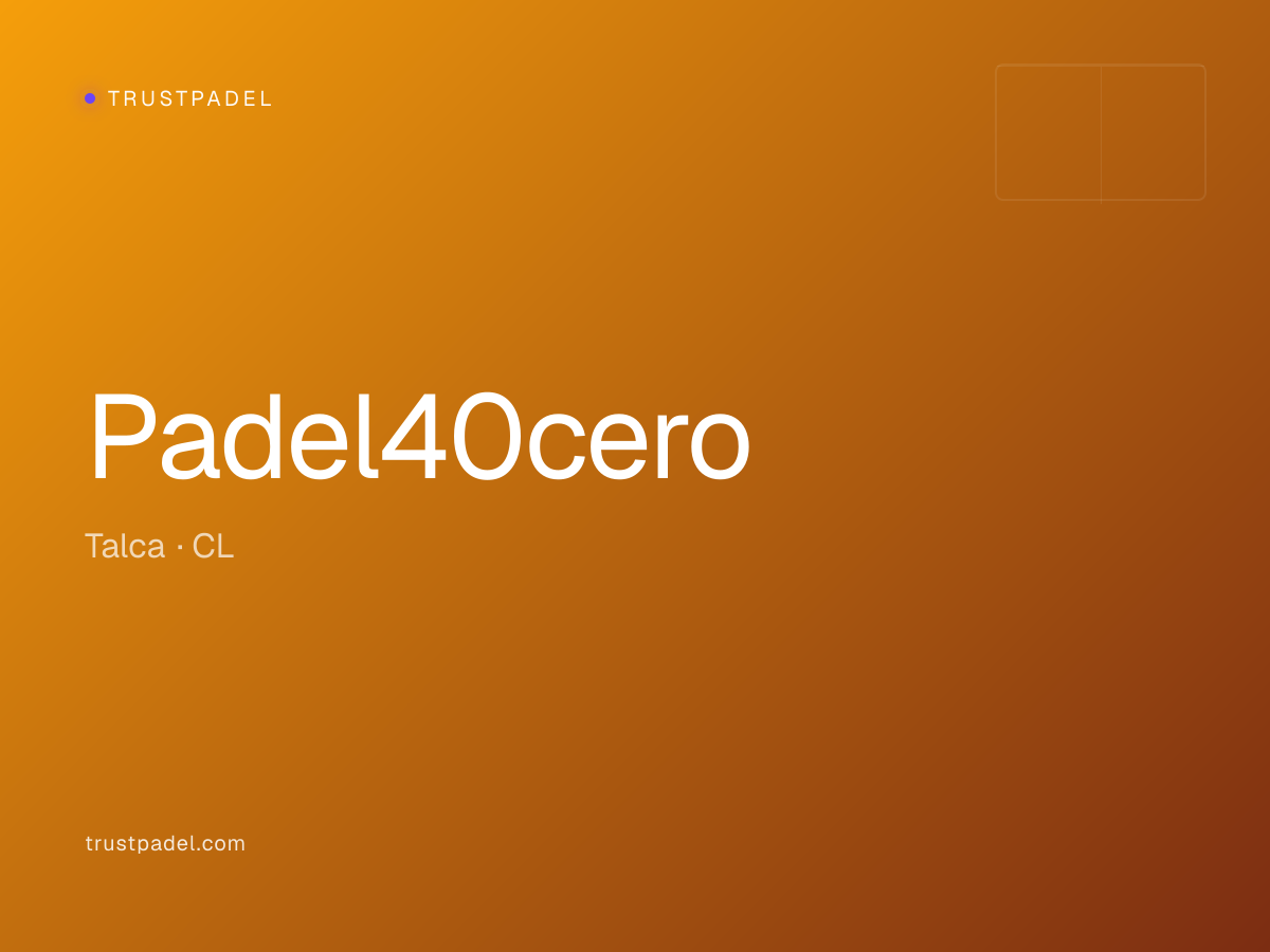 Padel40cero padel club