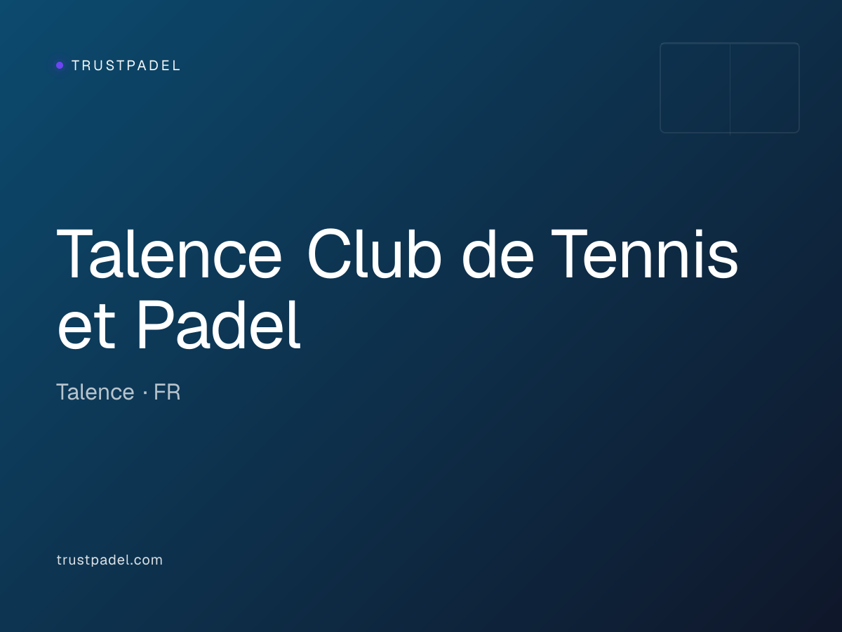 Talence Club de Tennis et Padel padel club