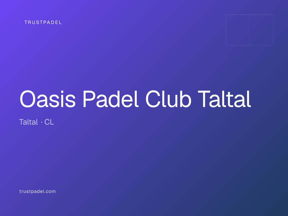 Oasis Padel Club Taltal padel club