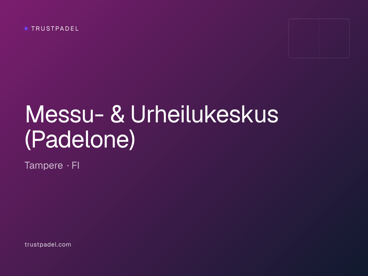 Messu- & Urheilukeskus (Padelone) padel club