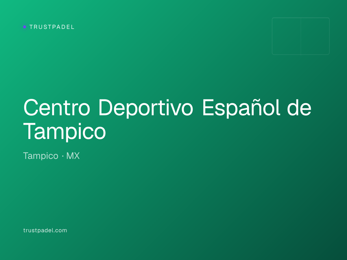 Centro Deportivo Español de Tampico padel club