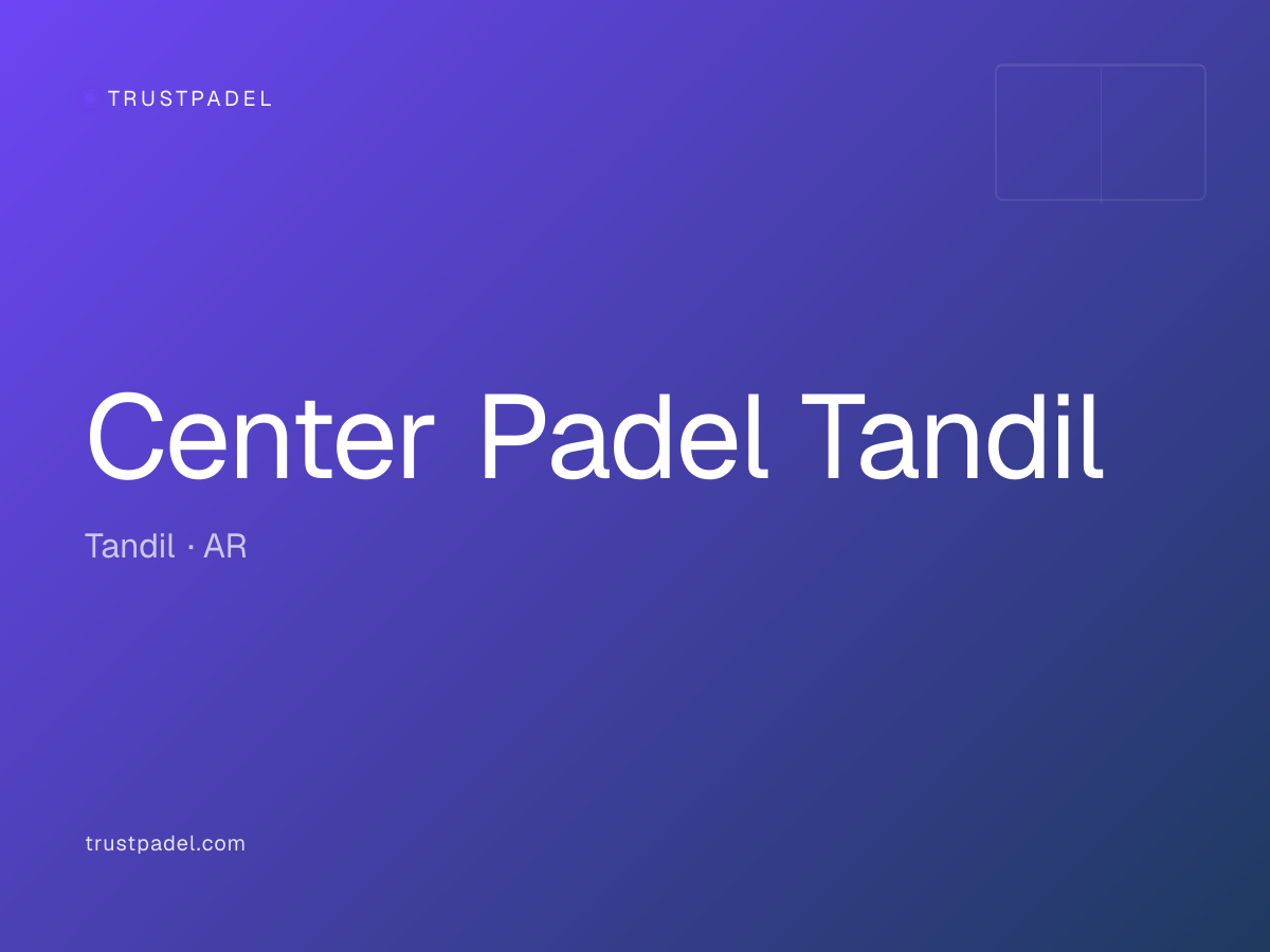 Center Padel Tandil padel club